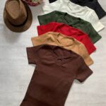 تیشرت یقه ضربدری_کد۱۰۶۵