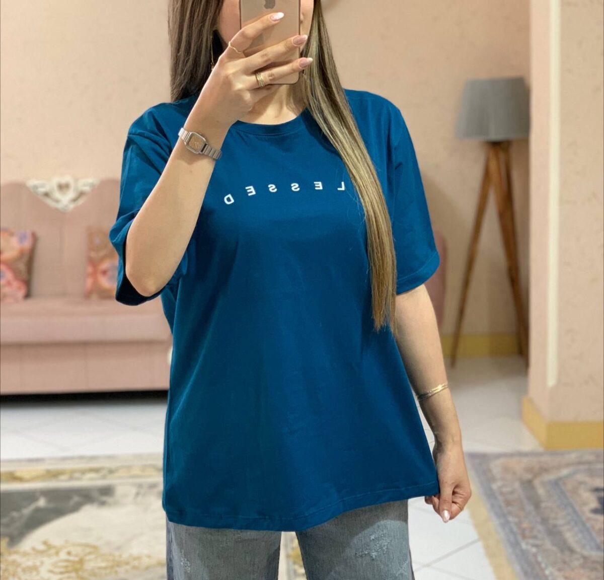 تیشرت باکسی تکست _کد1113 - Image 3