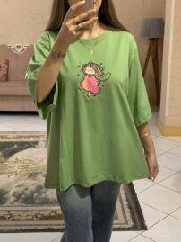 تیشرت باکسی قواردار فرشته_کد1120