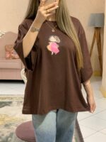 تیشرت باکسی قواردار فرشته_کد1120 - Image 6